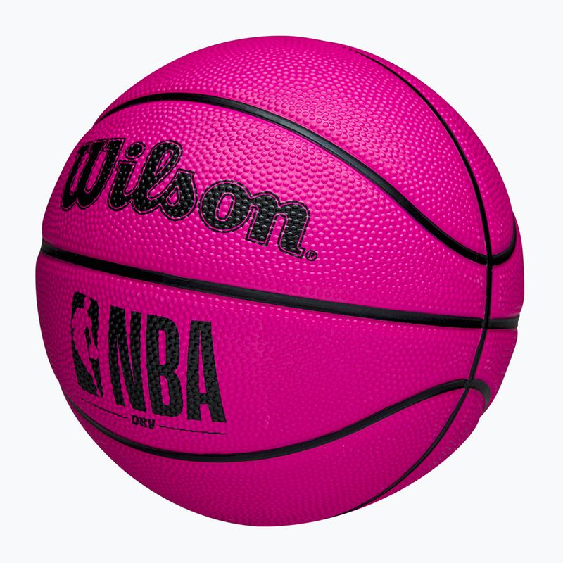 М'яч баскетбольний дитячий Wilson DRV Mini pink розмір 3 3