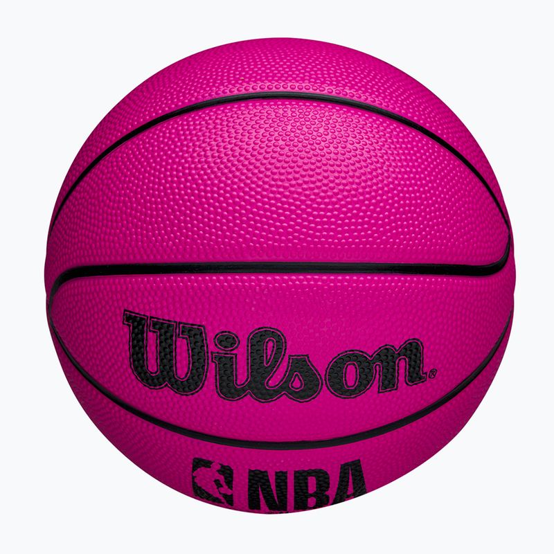 М'яч баскетбольний дитячий Wilson DRV Mini pink розмір 3 4