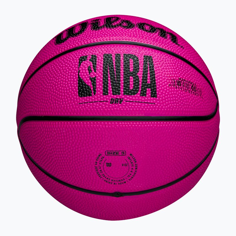 М'яч баскетбольний дитячий Wilson DRV Mini pink розмір 3 5