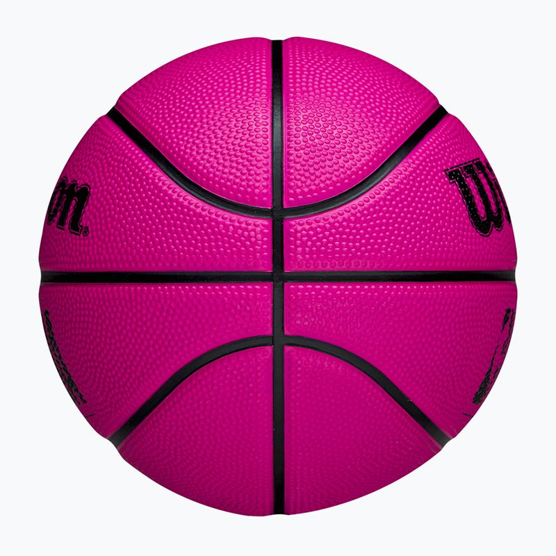 М'яч баскетбольний дитячий Wilson DRV Mini pink розмір 3 6