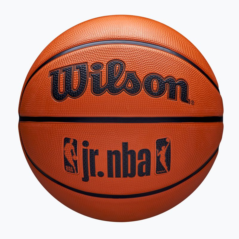 М'яч баскетбольний дитячий Wilson NBA JR Drv Fam Logo brown розмір 5