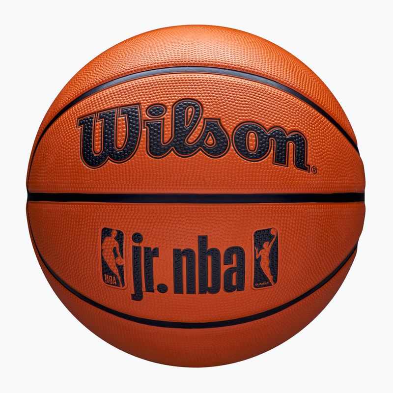 М'яч баскетбольний дитячий Wilson NBA JR Drv Fam Logo brown розмір 4