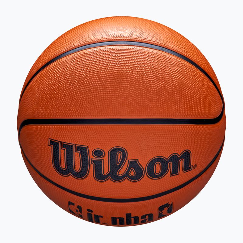 М'яч баскетбольний дитячий Wilson NBA JR Drv Fam Logo brown розмір 4 4