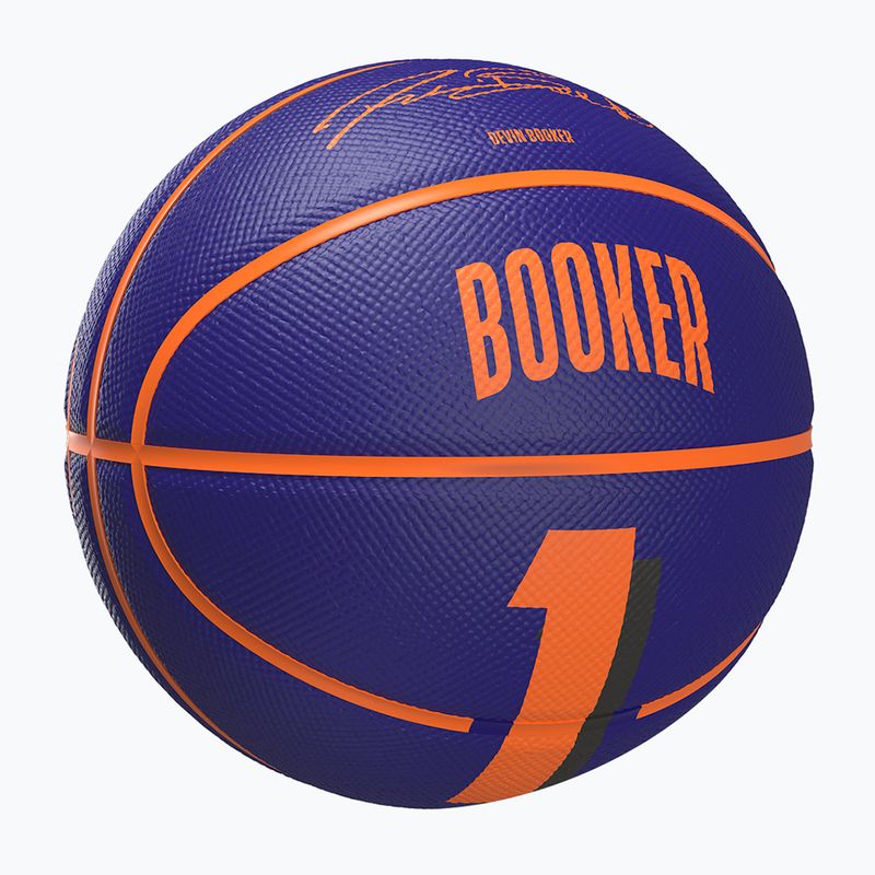 М'яч баскетбольний дитячий Wilson NBA Player Icon Mini Booker navy розмір 3 2