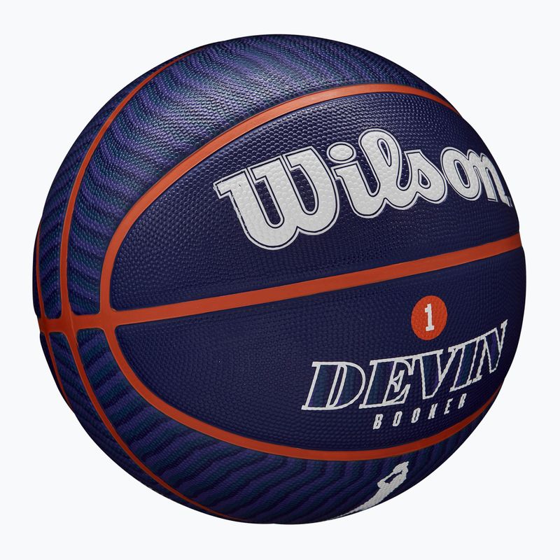 М'яч баскетбольний Wilson NBA Player Icon Outdoor Booker navy 7 2