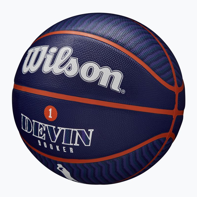 М'яч баскетбольний Wilson NBA Player Icon Outdoor Booker navy 7 3