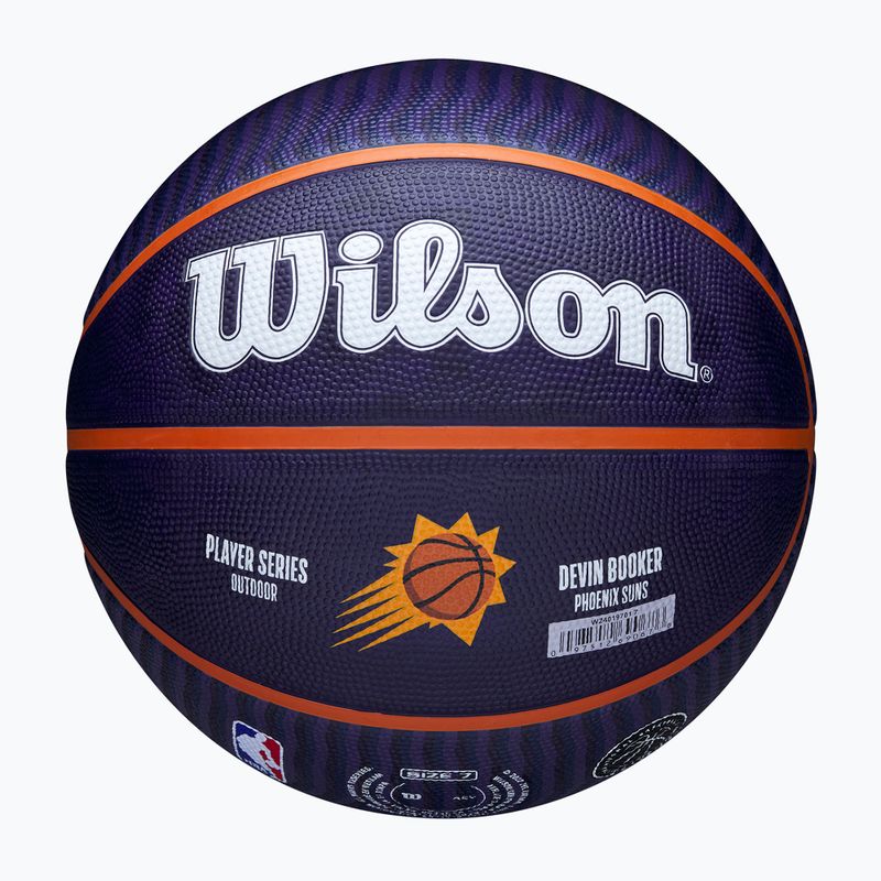М'яч баскетбольний Wilson NBA Player Icon Outdoor Booker navy 7 5