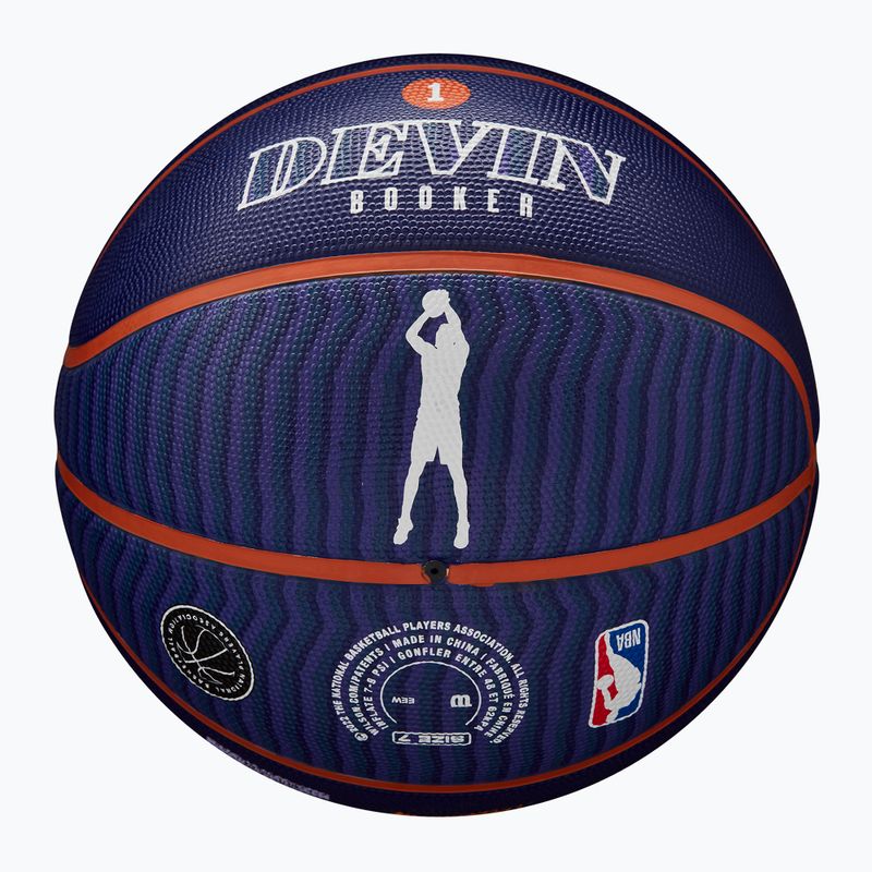 М'яч баскетбольний Wilson NBA Player Icon Outdoor Booker navy 7 7