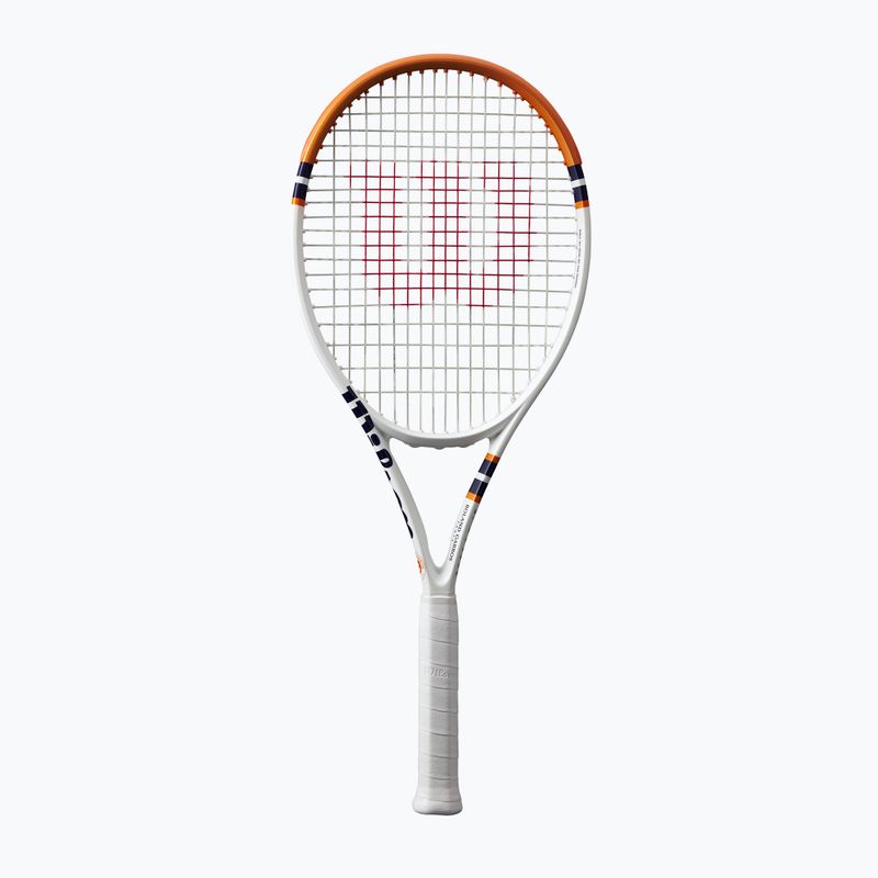 Ракетка тенісна Wilson Clash 100 V2 Roland Garros 2023 біла WR127811 6