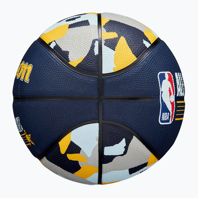 М'яч баскетбольний дитячий Wilson 2024 NBA All Star Mini + коробка brown розмір 3 7