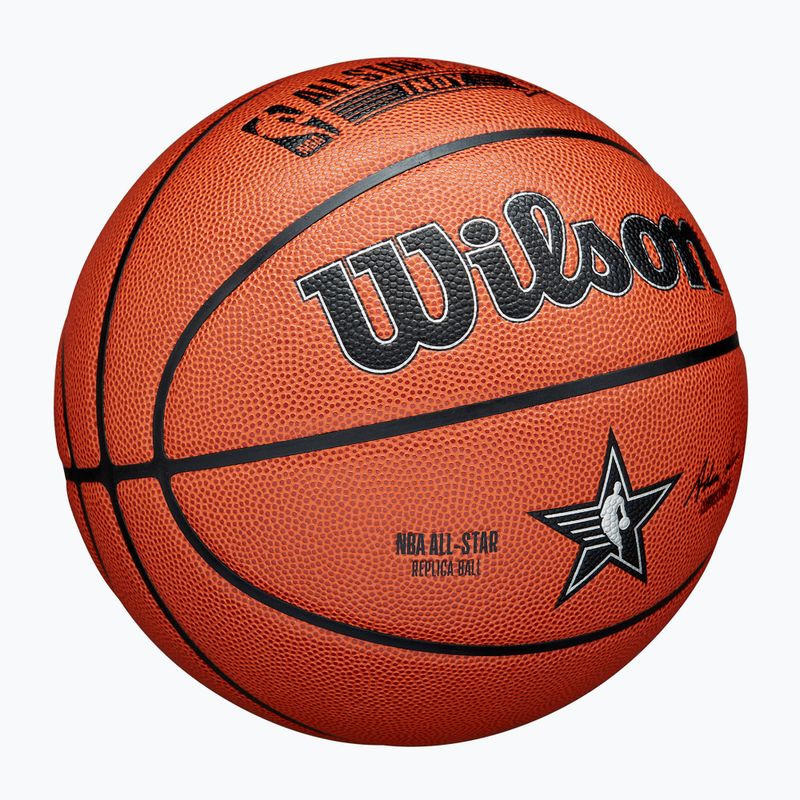 М'яч баскетбольний Wilson 2024 NBA All Star Replica brown розмір 7 2