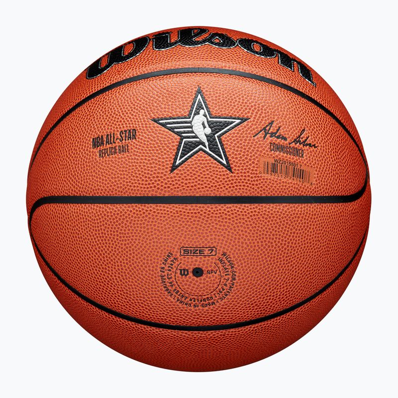 М'яч баскетбольний Wilson 2024 NBA All Star Replica brown розмір 7 5