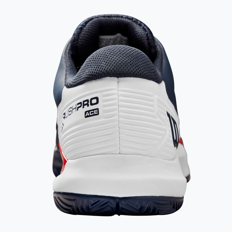 Кросівкі тенісні чоловічі Wilson Rush Pro Ace Clay navy blazer/white/infrared 11