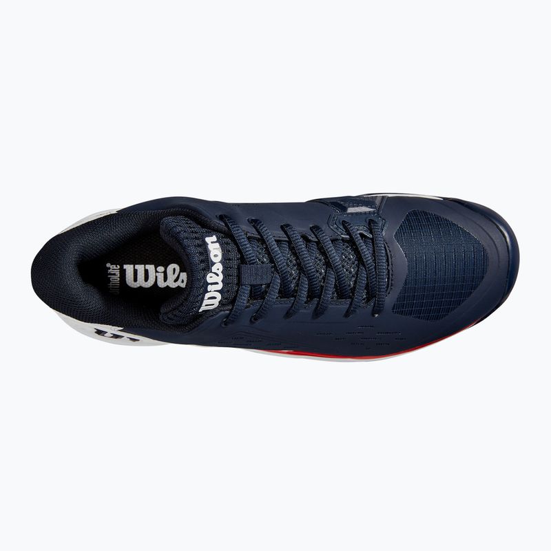 Кросівкі тенісні чоловічі Wilson Rush Pro Ace Clay navy blazer/white/infrared 12