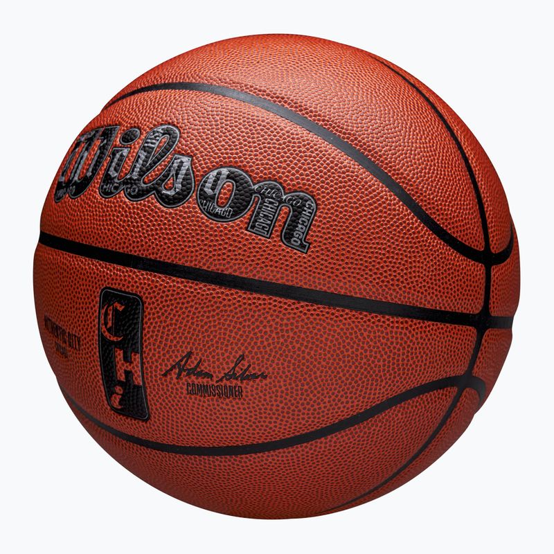 М'яч баскетбольний Wilson NBA Authentic City Chicago brown розмір 7 3