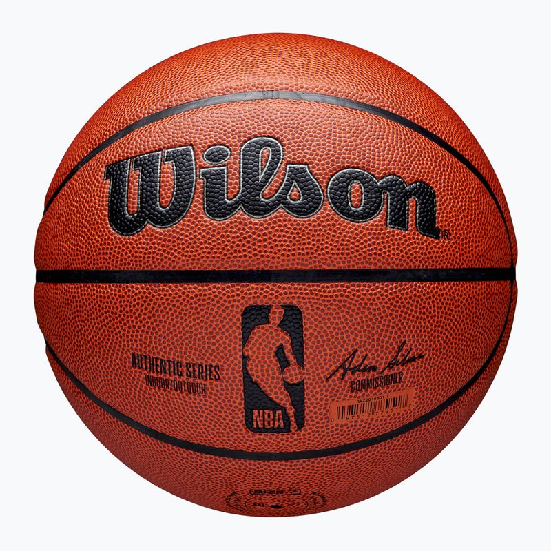 М'яч баскетбольний Wilson Authentic Indoor Outdoor brown розмір 6 7