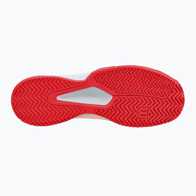 Кросівки для тенісу жіночі Wilson Kaos Stroke 2.0 white/peach perfait/infrared 10