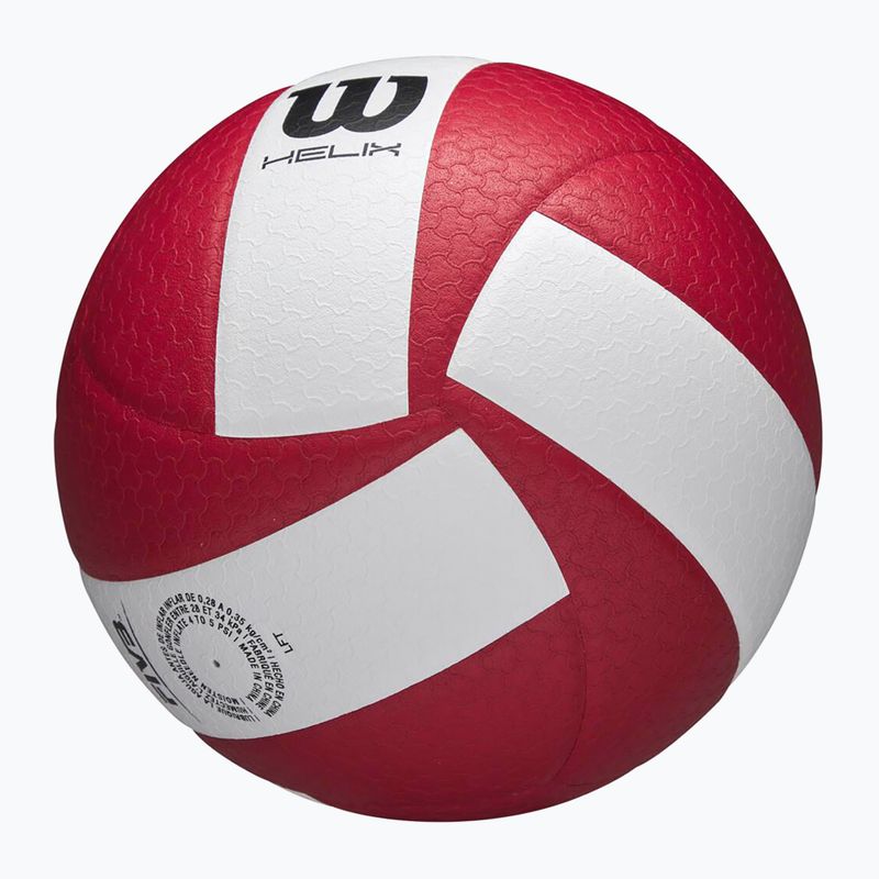 М'яч волейбольний Wilson Helix Game Ball red/white розмір 5 2