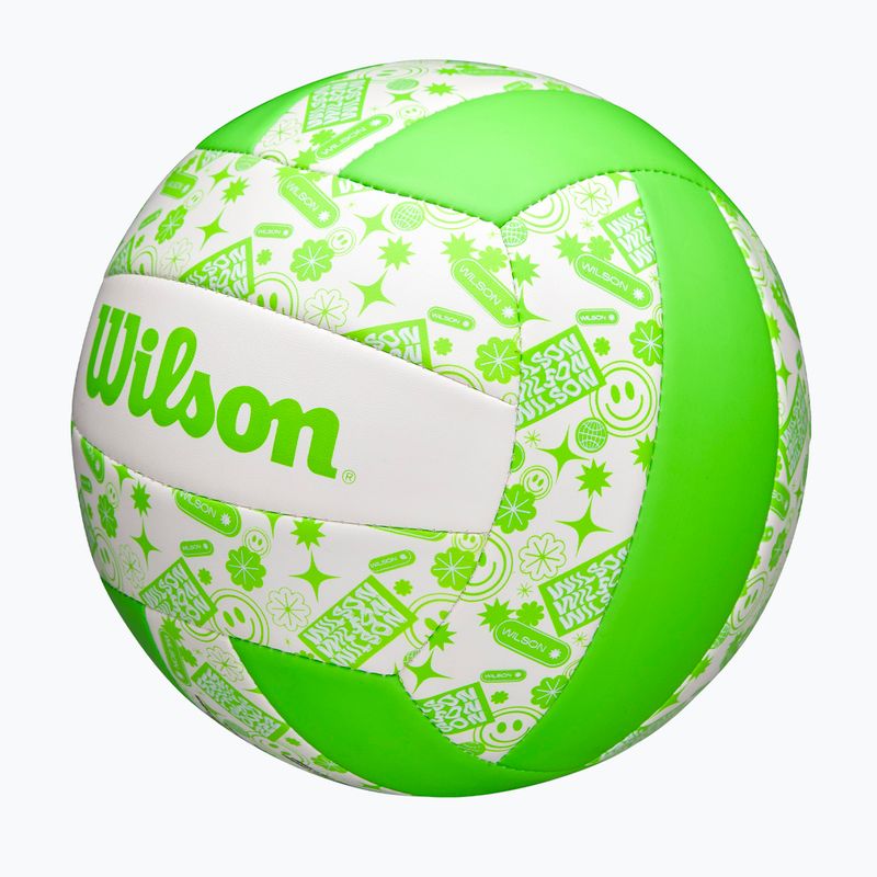 М'яч для волейболу Wilson Stamp green/white розмір 5 3