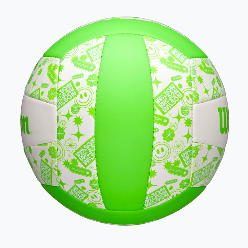 М'яч для волейболу Wilson Stamp green/white розмір 5 4
