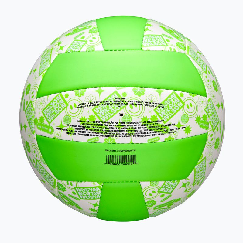 М'яч для волейболу Wilson Stamp green/white розмір 5 5
