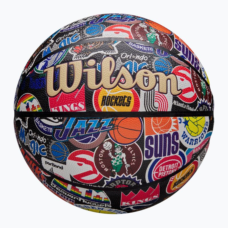 М'яч баскетбольний Wilson NBA All Team Retro multicolour розмір 7