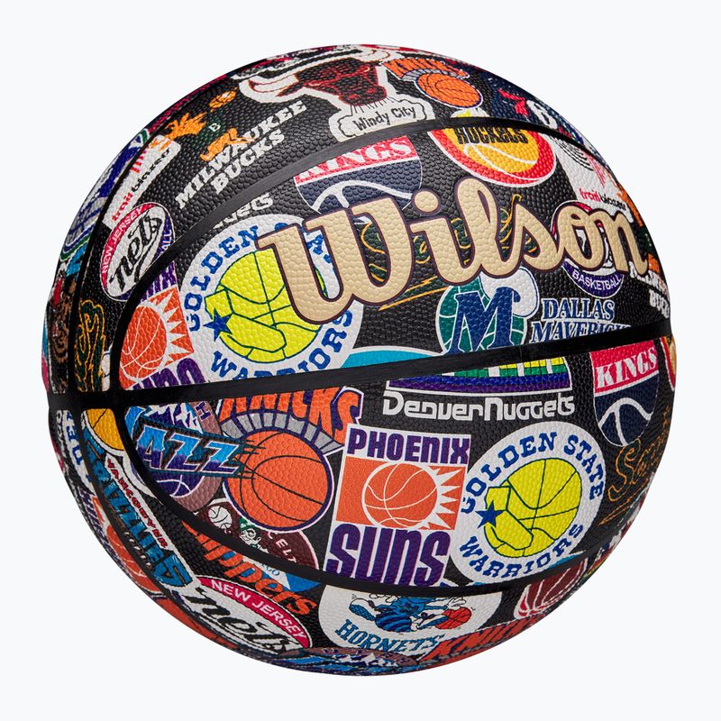 М'яч баскетбольний Wilson NBA All Team Retro multicolour розмір 7 2