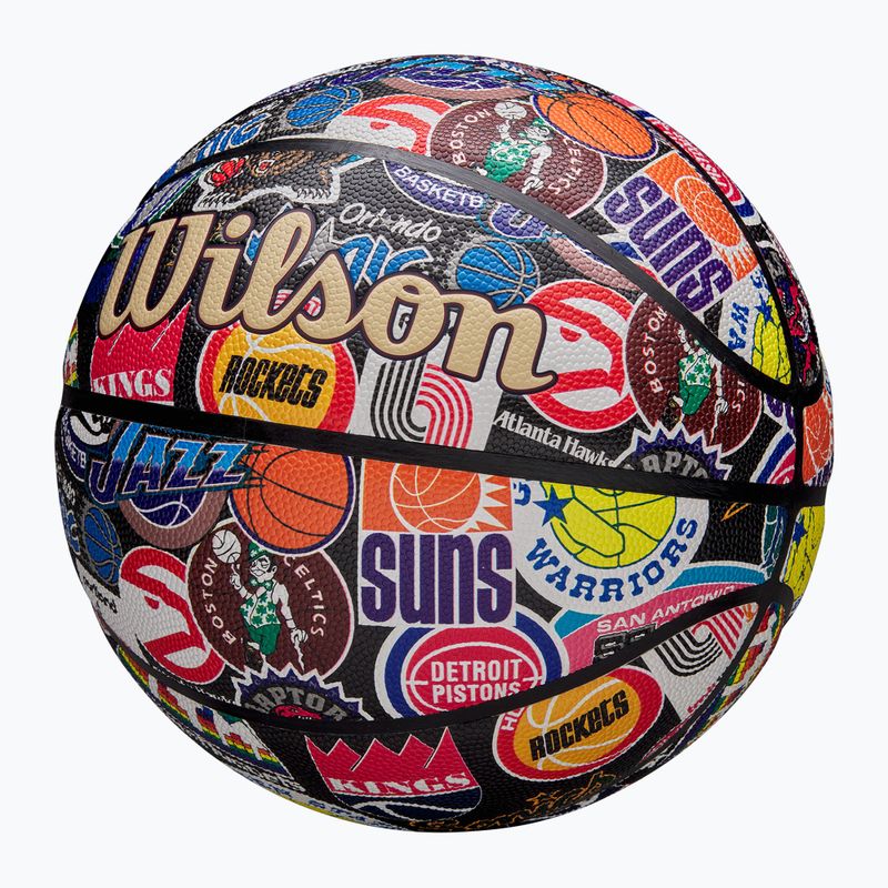 М'яч баскетбольний Wilson NBA All Team Retro multicolour розмір 7 3