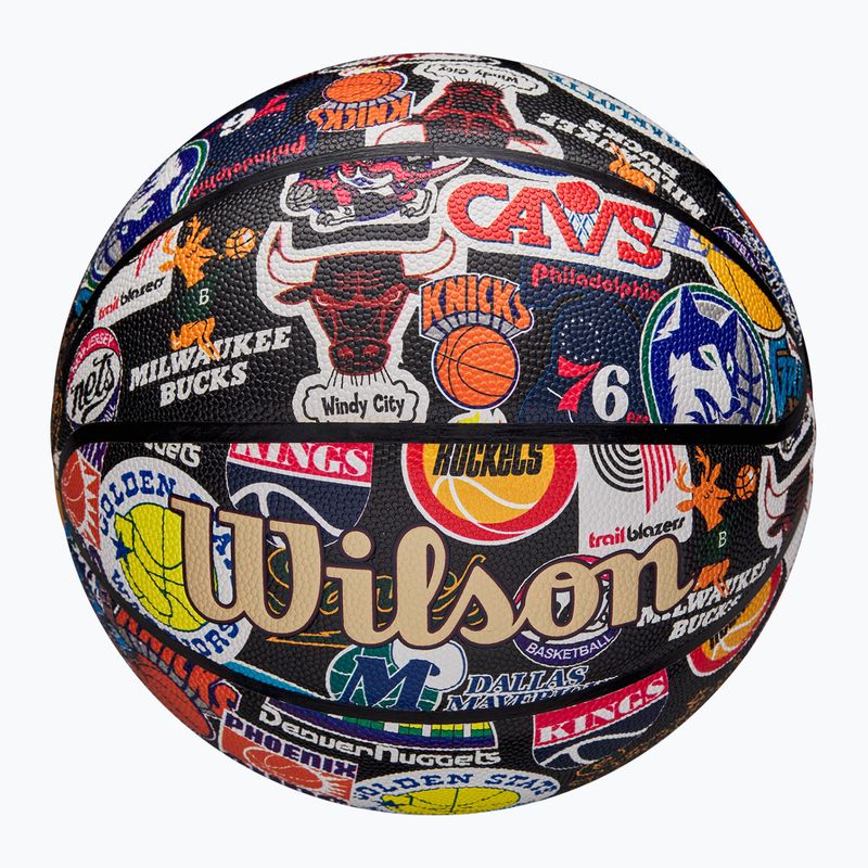 М'яч баскетбольний Wilson NBA All Team Retro multicolour розмір 7 5