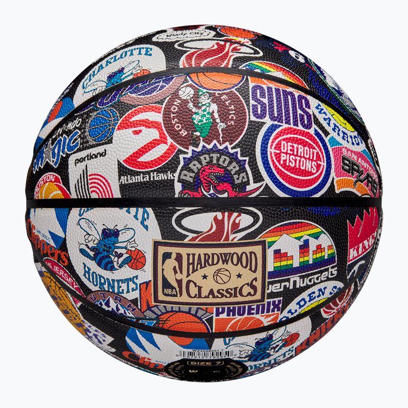 М'яч баскетбольний Wilson NBA All Team Retro multicolour розмір 7 7