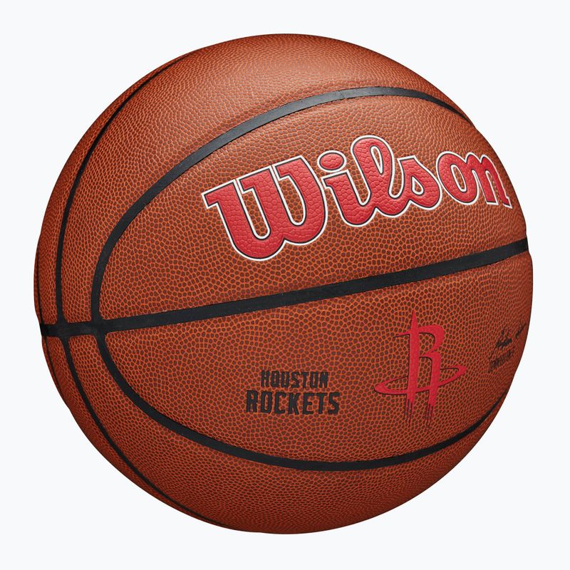 М'яч баскетбольний Wilson NBA Team Alliance Houston Rockets brown розмір 7 2
