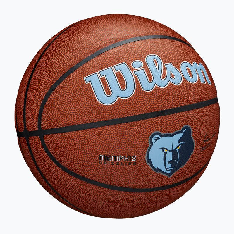 М'яч баскетбольний Wilson NBA Team Alliance Memphis Grizzlies brown розмір 7 2