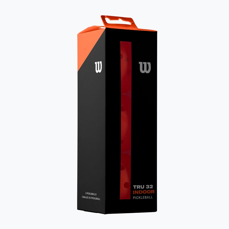 Wilson TRU 32 М'ячі для пікету в приміщенні 3 шт помаранчеві. 4