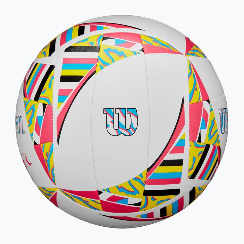 М'яч волейбольний пляжний Wilson AVP Movement white/pink/yellow розмір 5 5