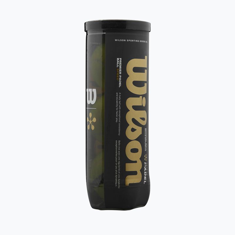 М'ячі для паделю Wilson Premier Padel Speed 3B 3 шт. yellow 4