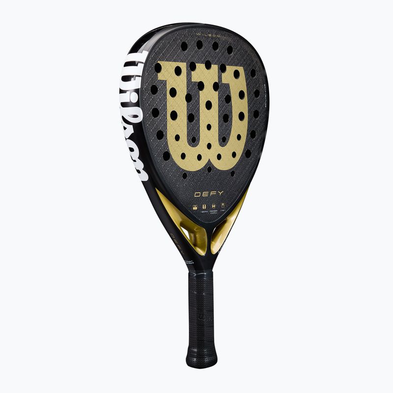 Ракетка для паделю Wilson Defy V1 black/ gold 2