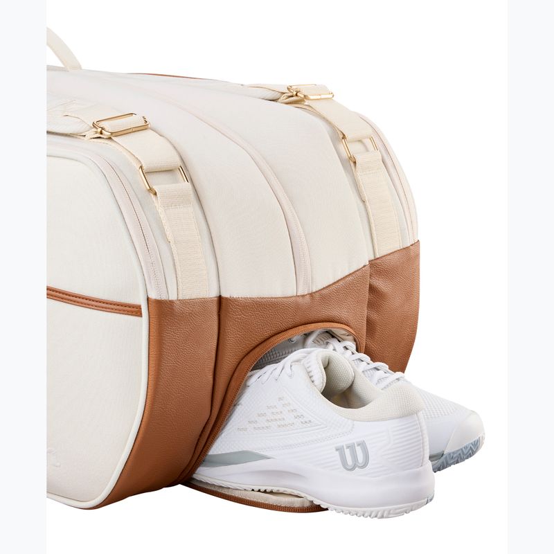 Сумка тенісна Wilson Roger Federer Lawn Tournament 15Pk cream 4