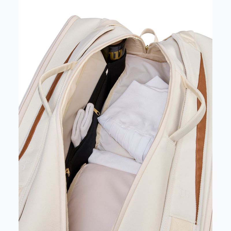 Сумка тенісна Wilson Roger Federer Lawn Tournament 15Pk cream 6