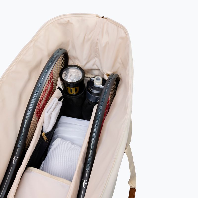 Сумка тенісна Wilson Roger Federer Lawn Practice Duffel 6Pk cream 3