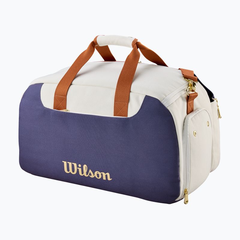 Сумка тенісна Wilson Heritage Small Duffel cream/clay/navy 2