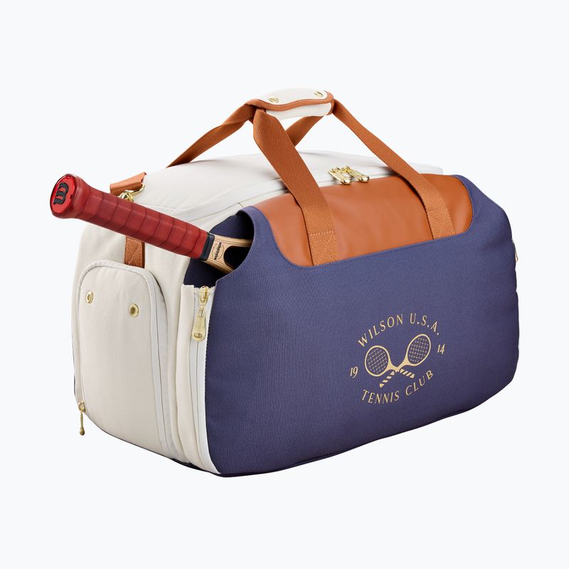 Сумка тенісна Wilson Heritage Small Duffel cream/clay/navy 3