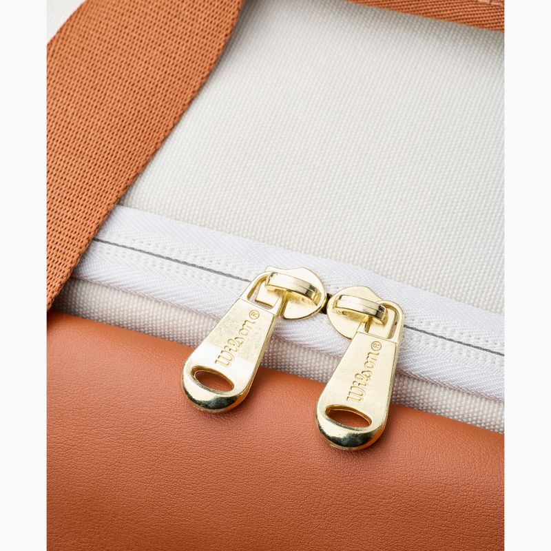 Сумка тенісна Wilson Heritage Small Duffel cream/clay/navy 7