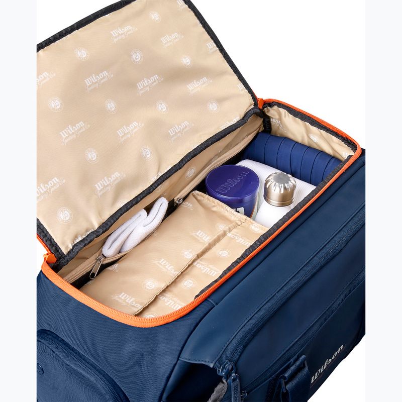 Сумка тенісна Wilson Roland Garros Session De Soiree Small Duffel 2026 navy/clay 4