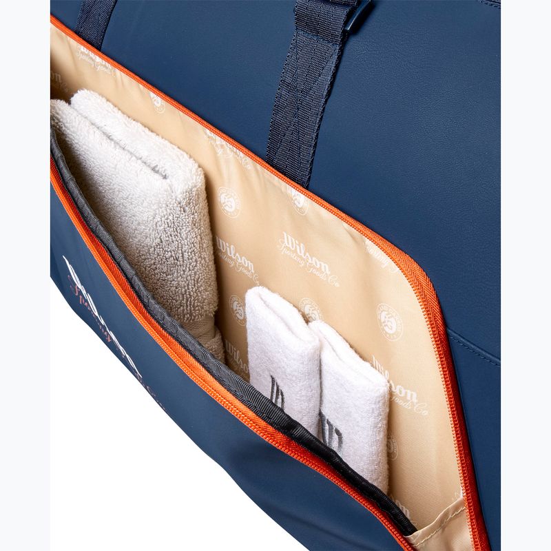 Сумка тенісна Wilson Roland Garros Session De Soiree Large Duffel 2026 navy/clay 7