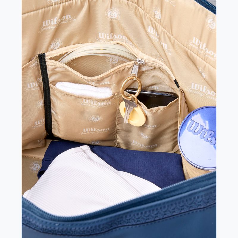 Сумка тенісна Wilson Roland Garros Session De Soiree Large Duffel 2026 navy/clay 8