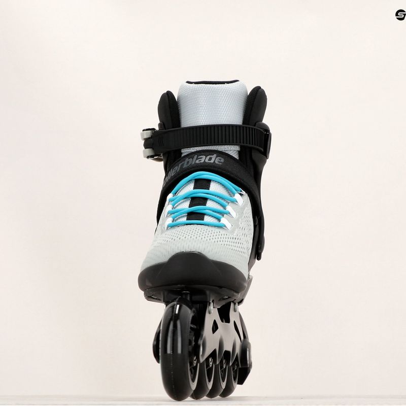 Жіночі роликові ковзани Rollerblade Spark 80 сірі/бірюзові 15