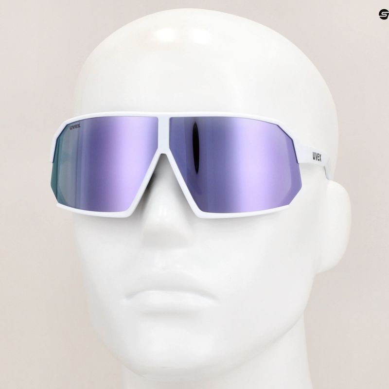 Окуляри сонцезахисні UVEX Sportstyle 237 white matt/mirror lavender 7