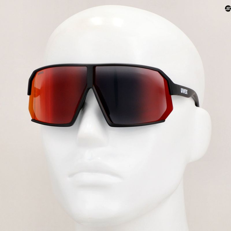 Окуляри сонцезахисні UVEX Sportstyle 237 black matt/mirror red 7