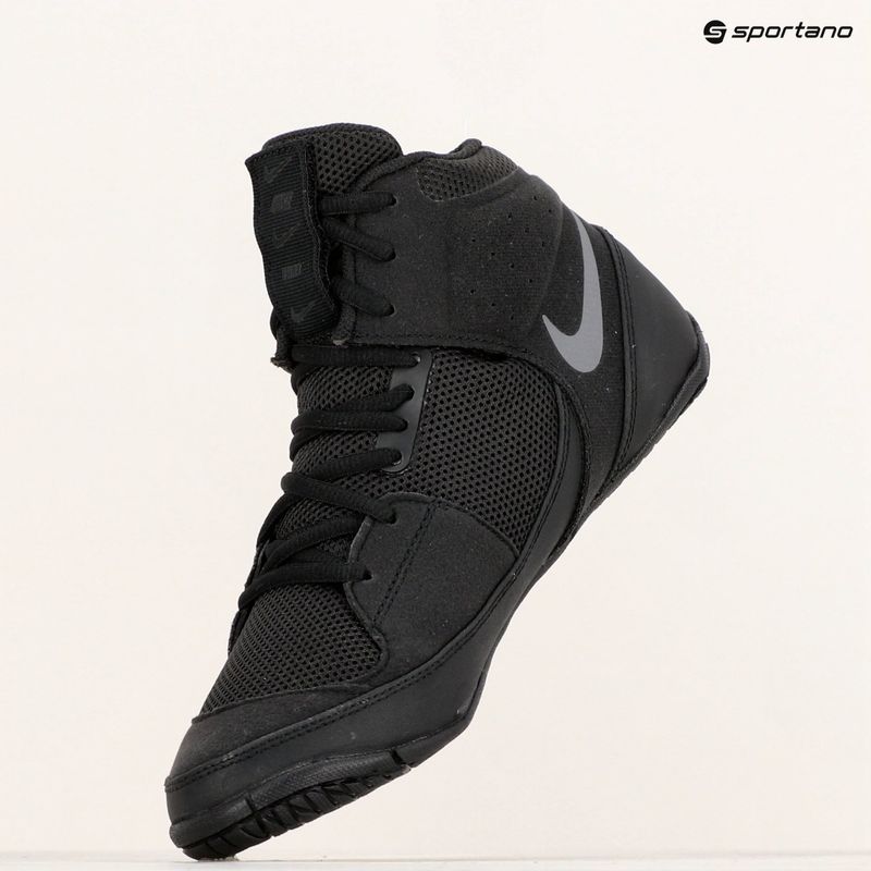 Кросівки борцівські Nike Fury black/metallic silver 9