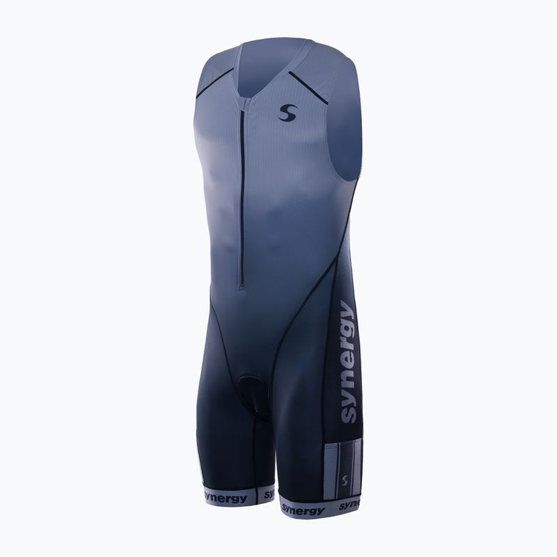 Комбінезон для тріатлону чоловічий Synergy Elite Sleeveless Trisuit smoke gray